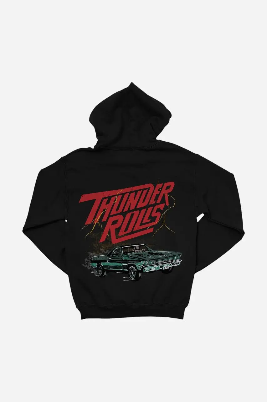 Sendero Thunder Rolls Hoodie Black 1