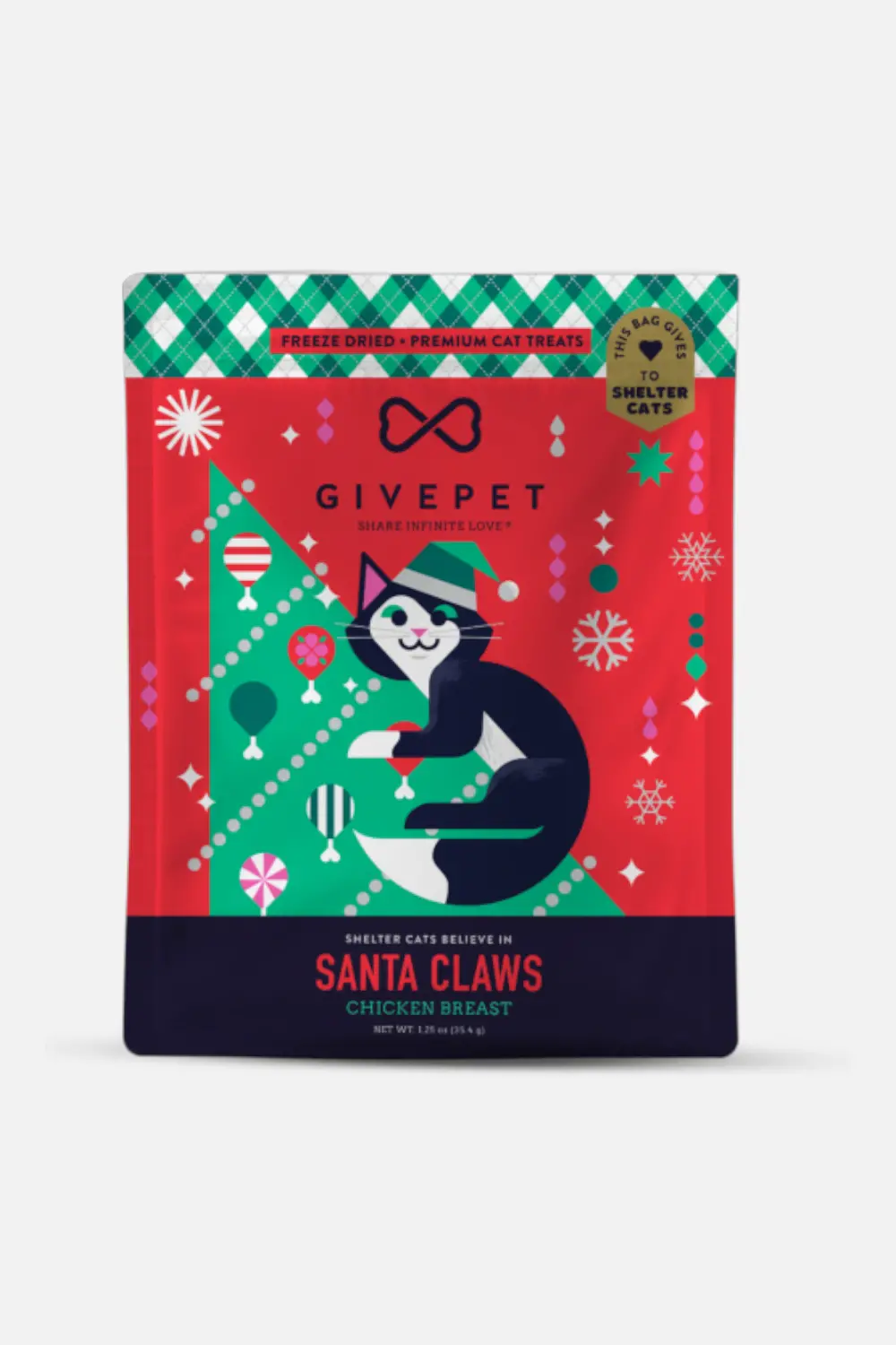 Give Pet Santa Claws Freeze Dried Cat Treats 1