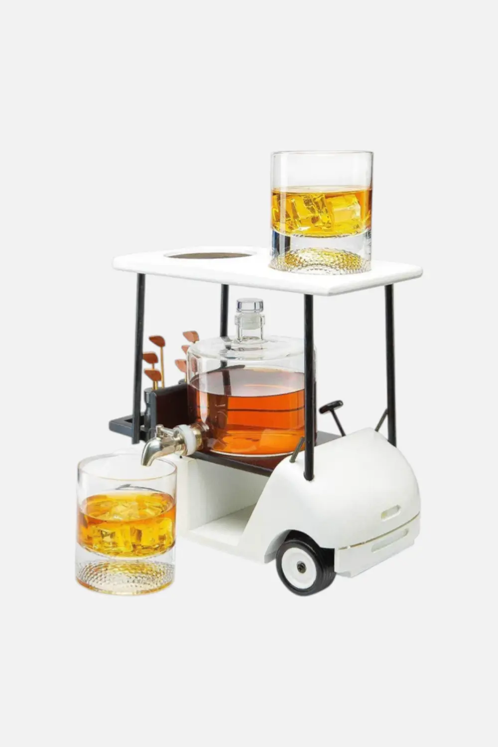 Wine Savant Golf Cart Whiskey Set 1