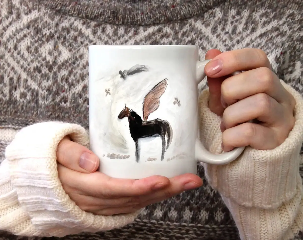Guardian Angel Horse Mug 1