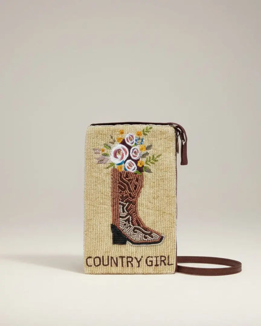 Country Girl Hand-Beaded Purse 1