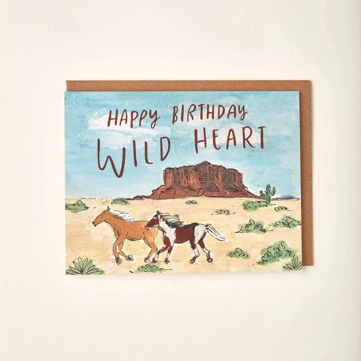 Happy Birthday Wild Heart Horse Card 1