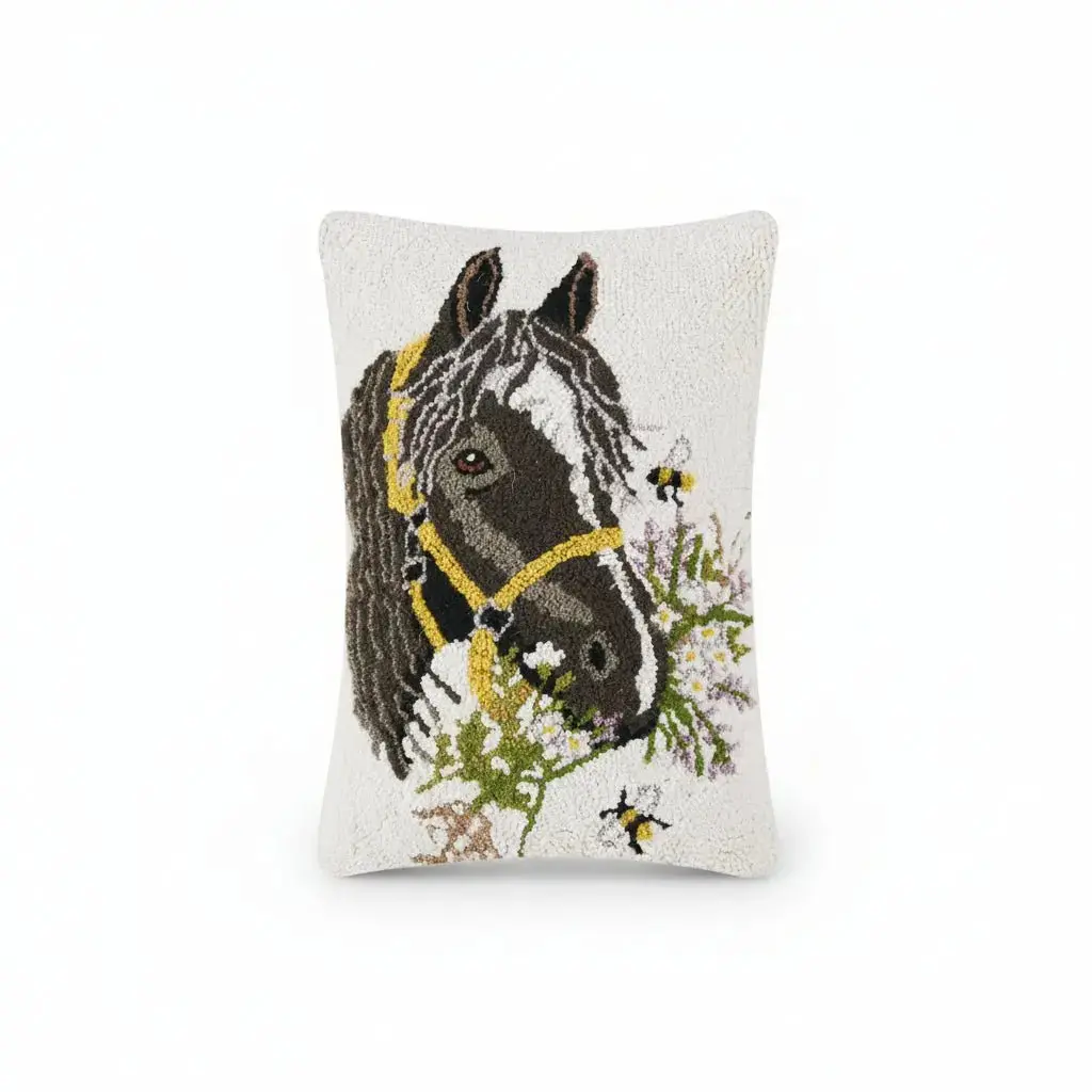 Happy Bridle Horse Hook Pillow 1