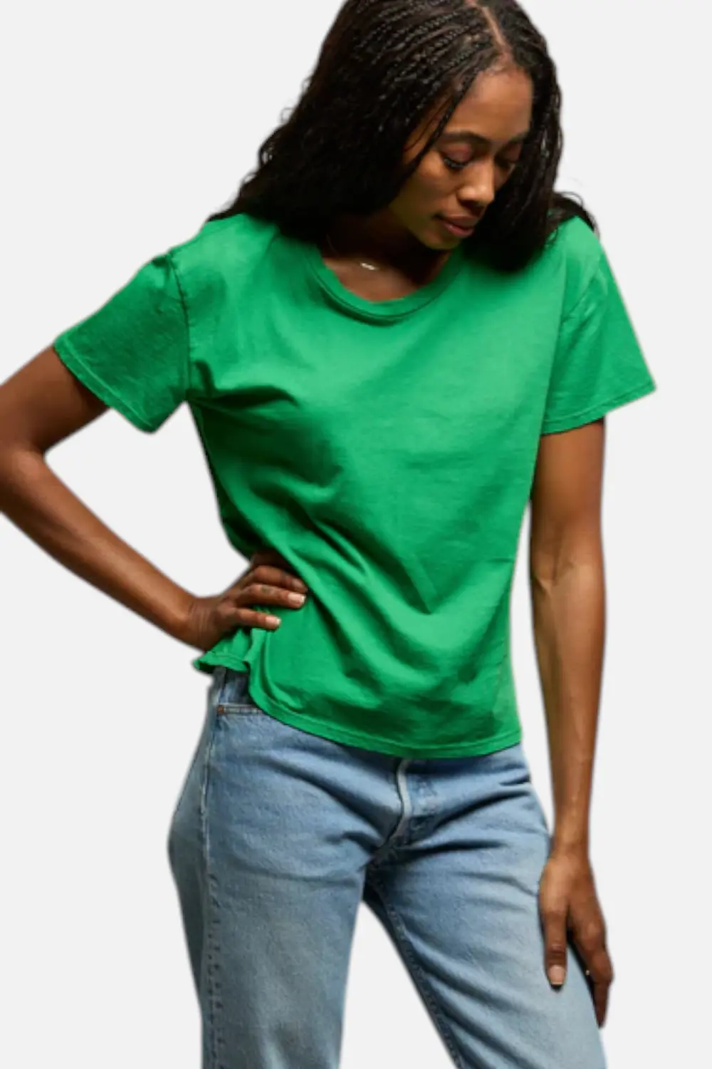 Perfect White Tee Harley Tee In Grass 1