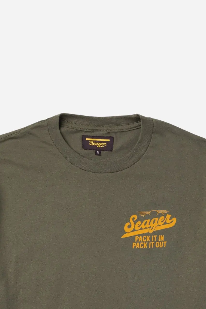 Seager Papaw Tee Army In Green 3
