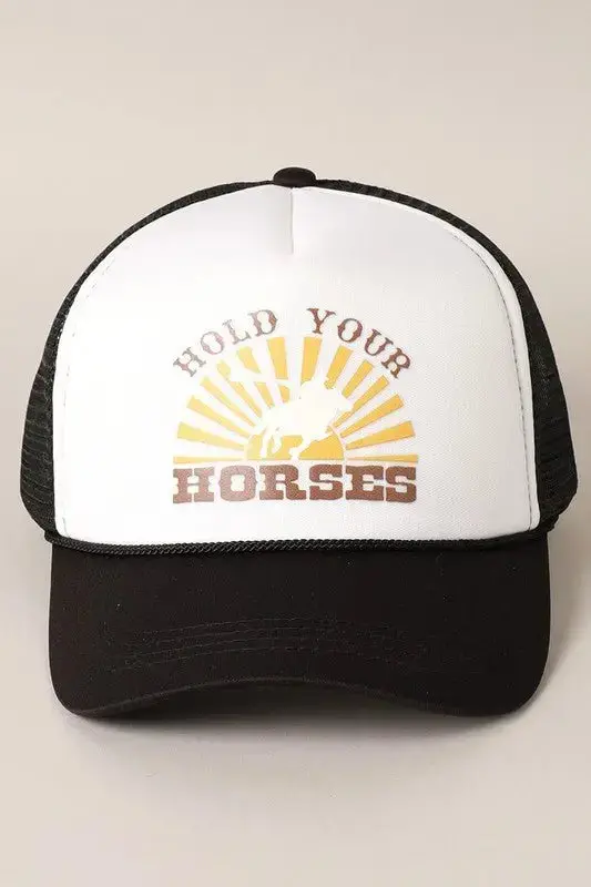 Hold Your Horses Hat (Black) 1