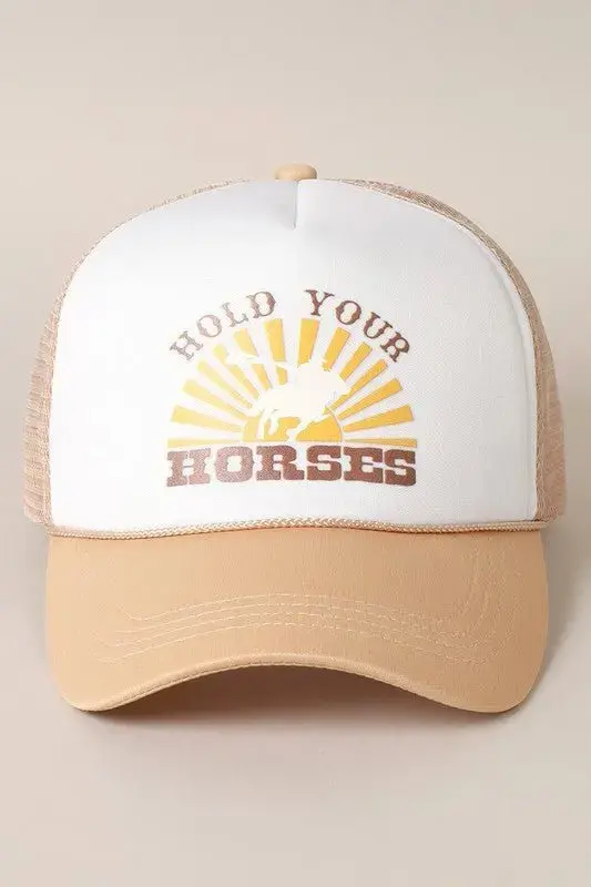 Hold Your Horses Hat (Tan) 1