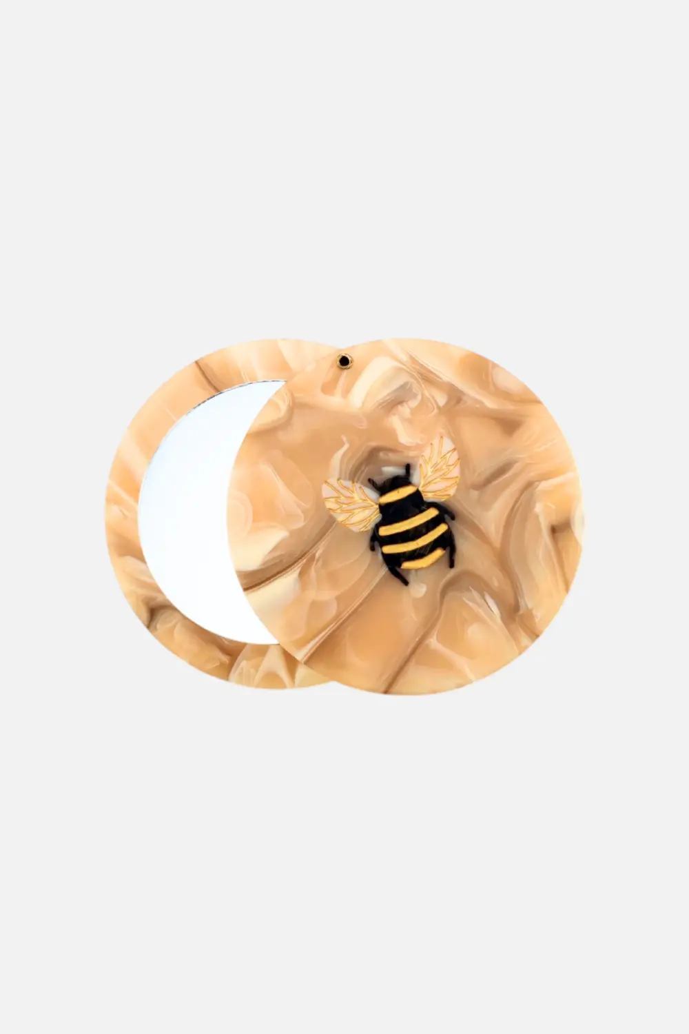 Solar Eclipse Honey Bee Compact Mirror 1