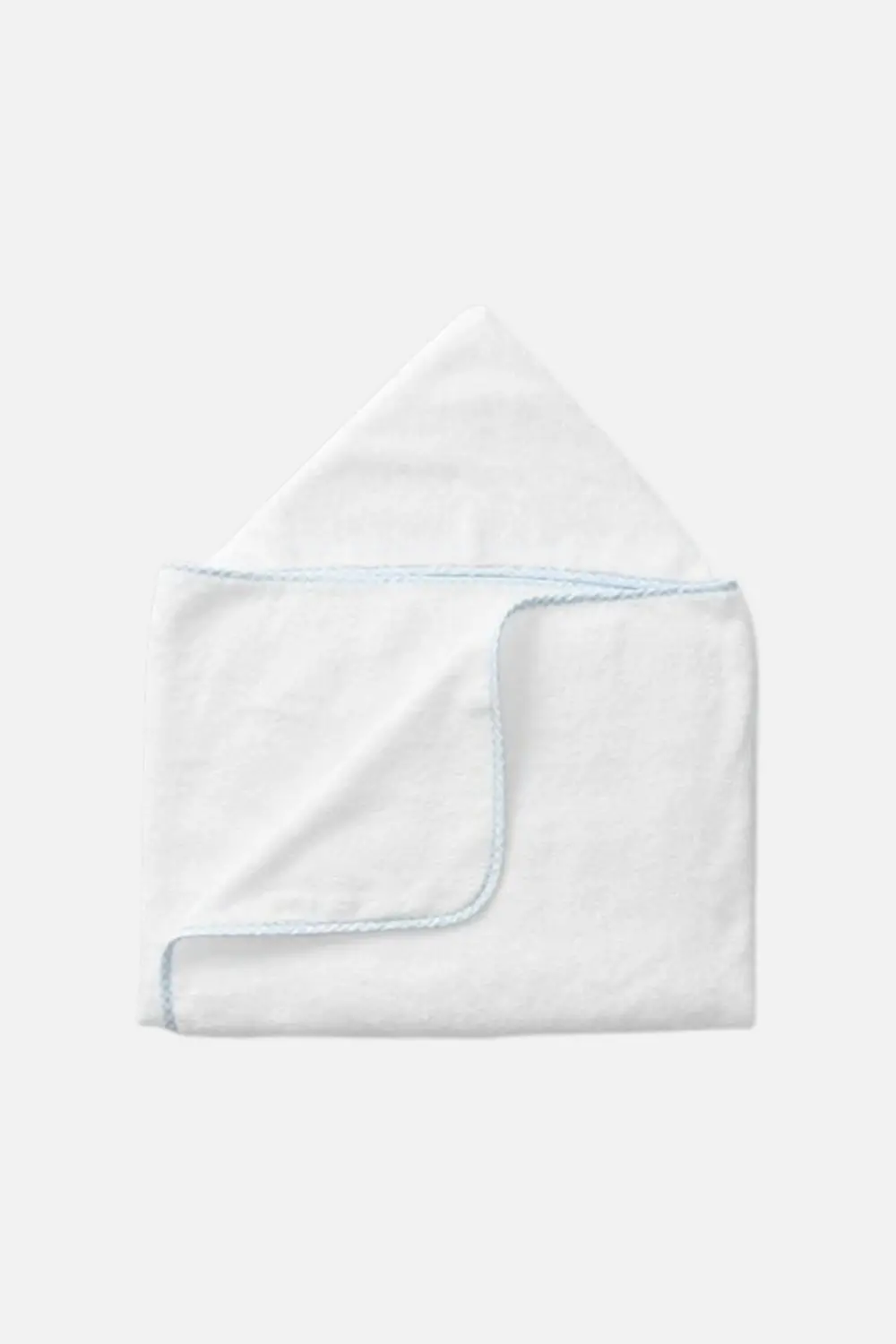 Weezie Kids Hooded Towel In Blue Gingham 1