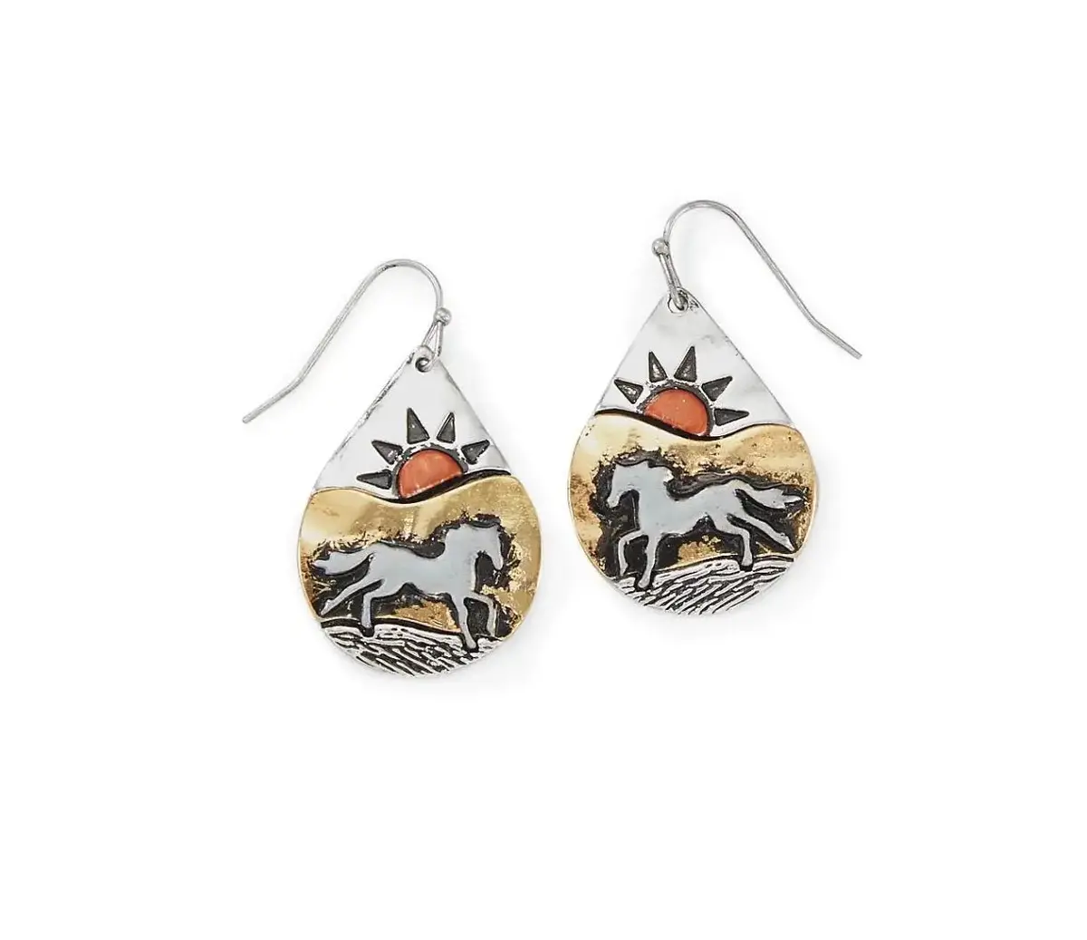 Horse Aztec Earrings 1