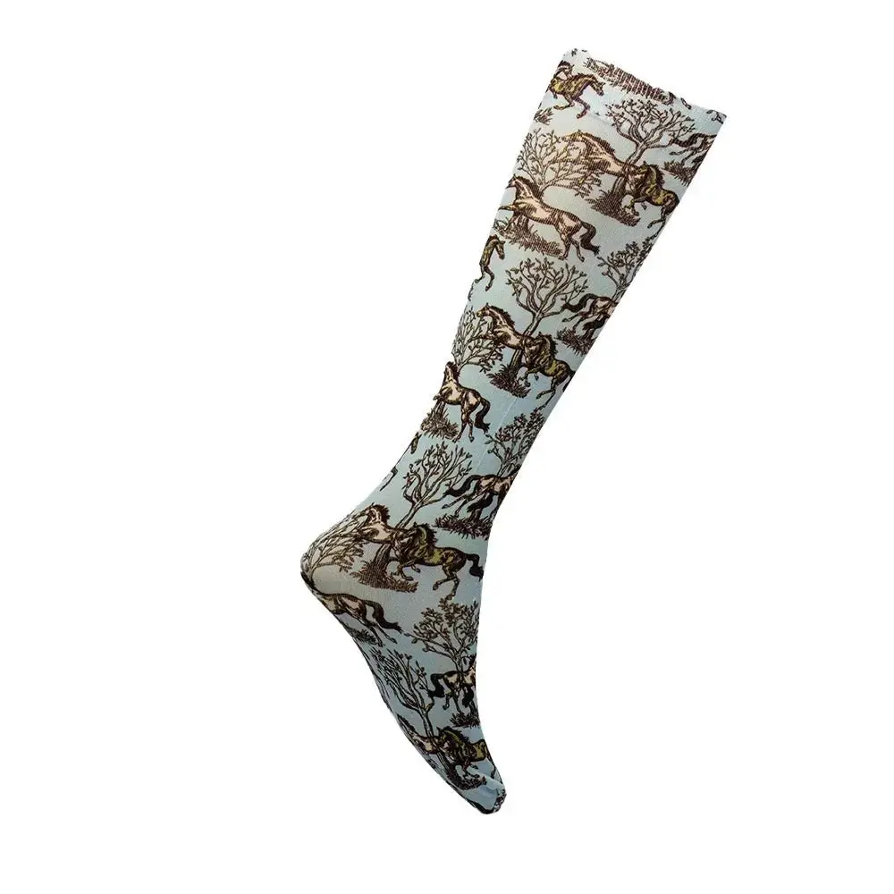 Horse French Toile Socks 1