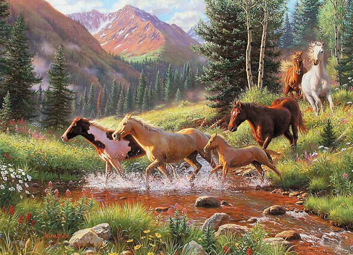 Horse Stream Tray Puzzle (35 Pc) 1