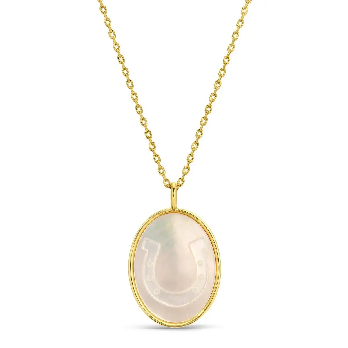 Horseshoe Shell Pendant Necklace 1