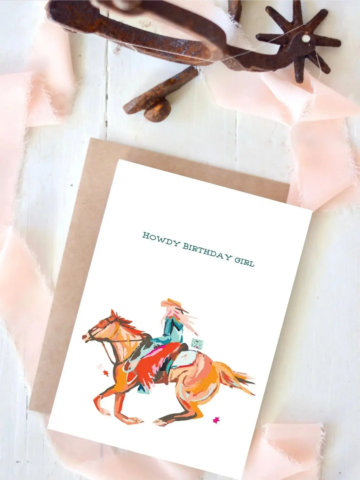 Howdy Birthday Girl Card 1
