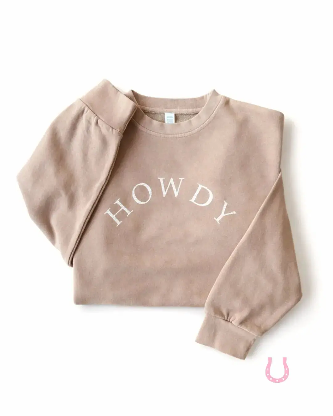 Howdy Pigment-Dyed Sweatshirt (Vintage Beige) 1