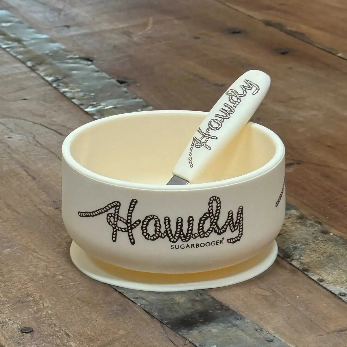 Howdy Suction Bowl & Spoon 1