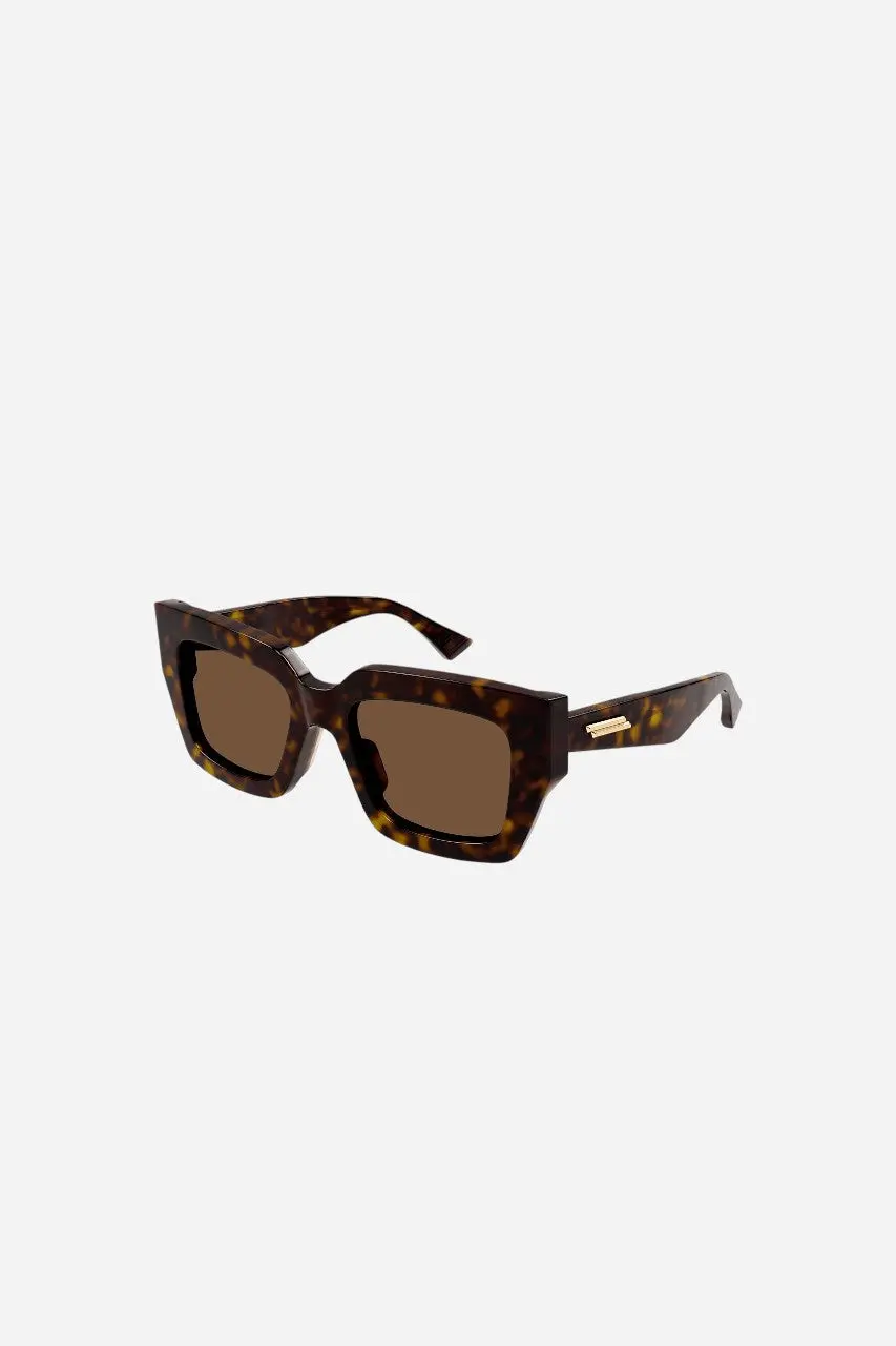 Bottega Veneta Square Sunglasses In Havana (Bv1212s-002 52) 1