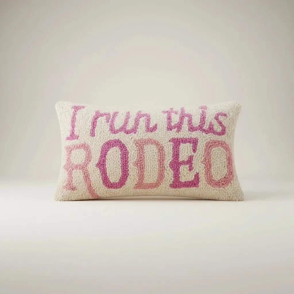 I Run This Rodeo Hook Pillow 1