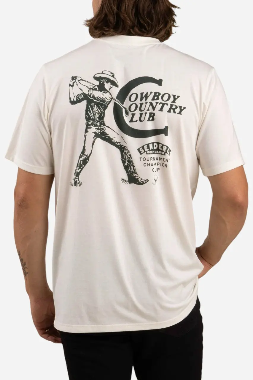 Sendero Cowboy Country Club T-Shirt White 3