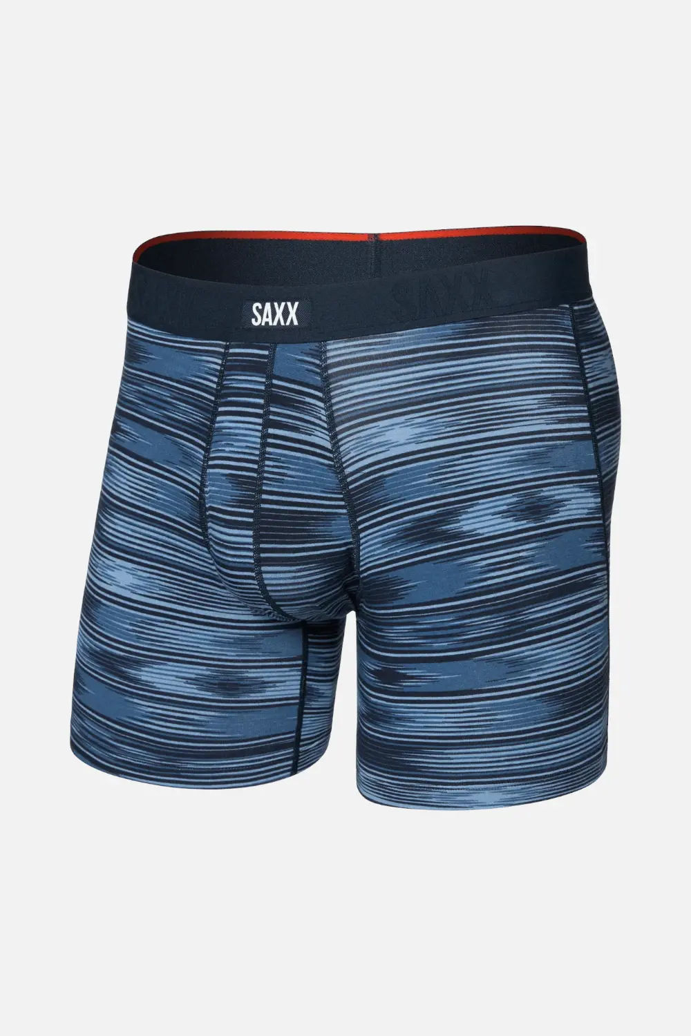 Saxx Men's Vibe Xtra Soft Comfort Boxer Brief In Ikat Stripe 1