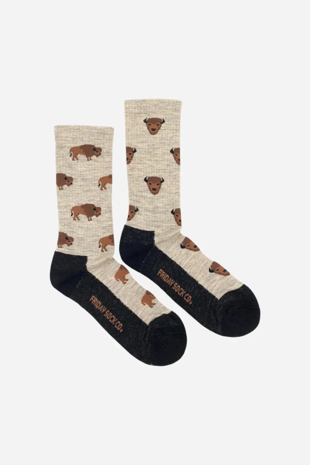Friday Sock Co. Merino Wool Bison 1