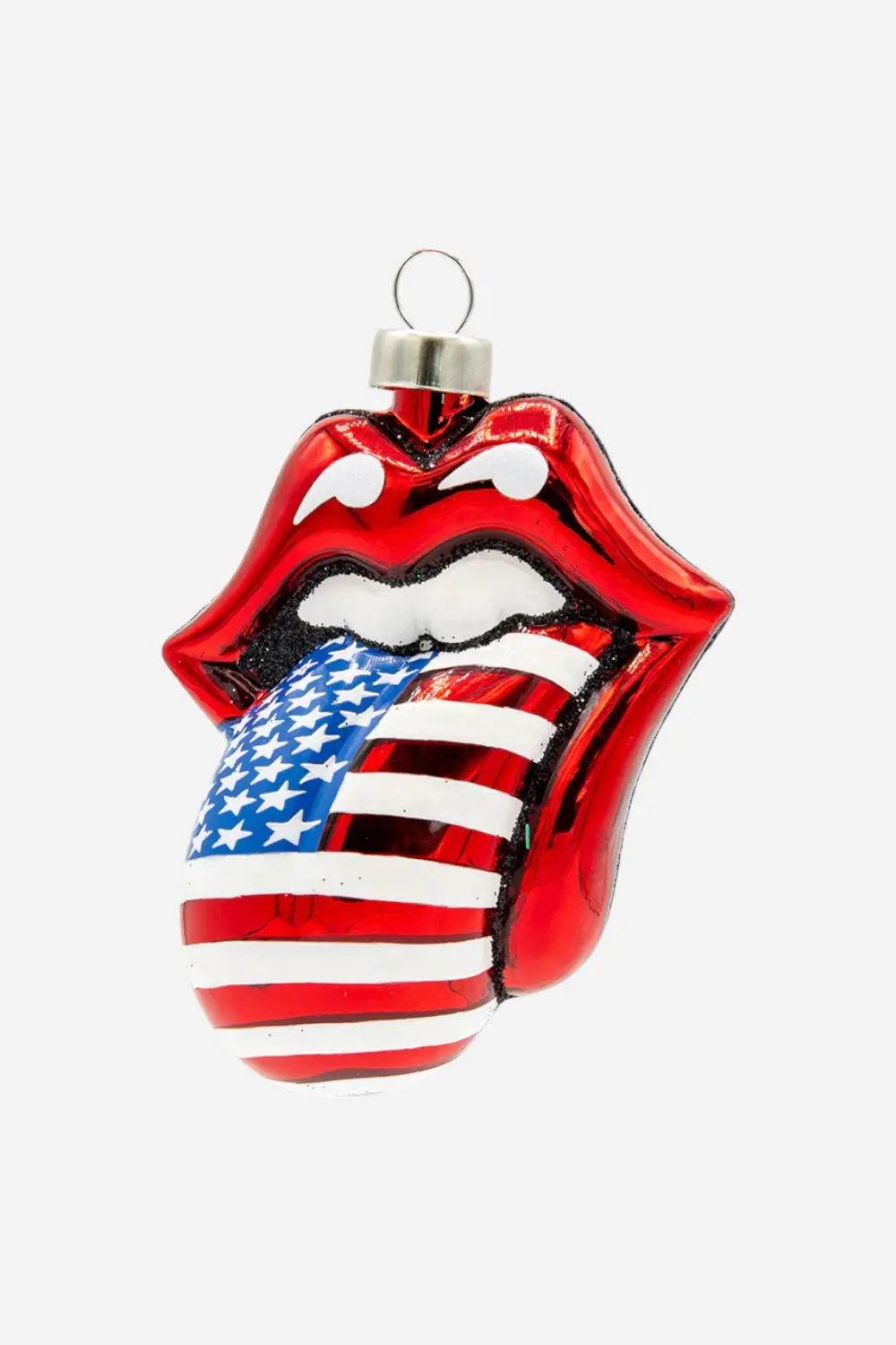 Kat + Annie Rolling Stones American Flag Tongue Ornament 1