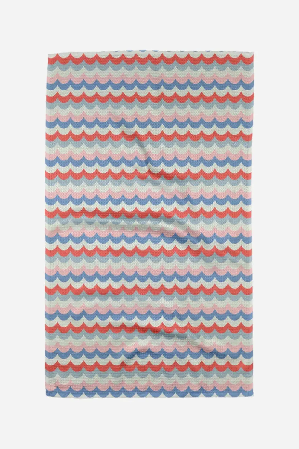 Geometry Towels Scallop Stripes Tea Towel 1