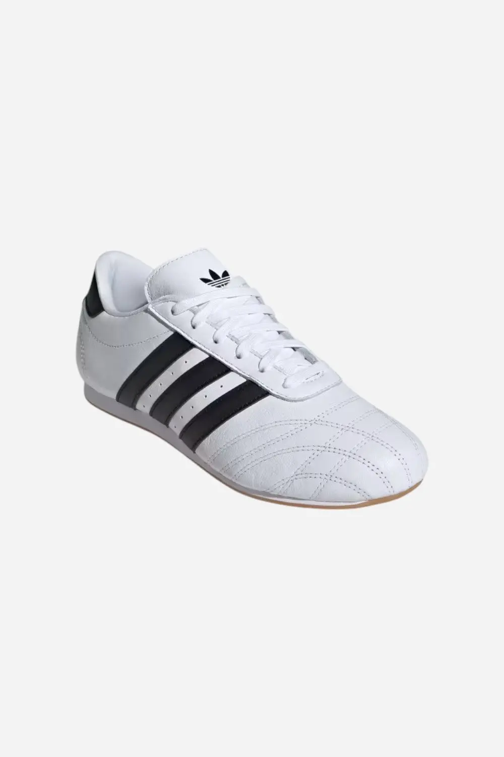 Adidas Taekwondo Lace Shoes In White, Black & Gum 4