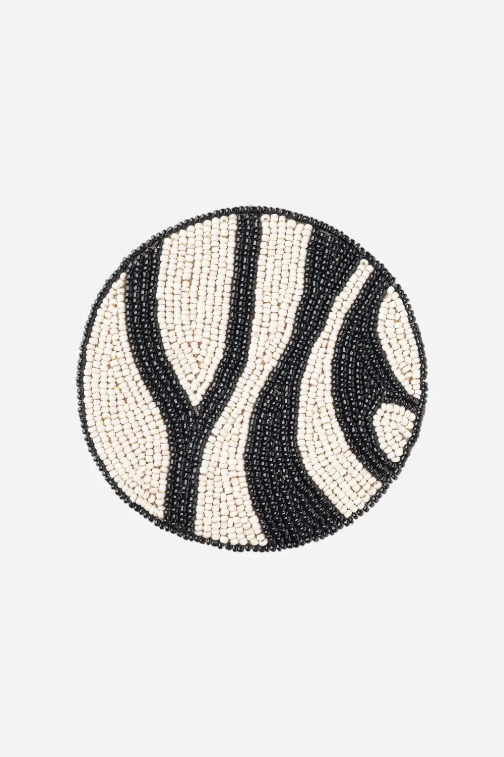 Joanna Buchanan Zebra Coasters, Black - Set Of 4 1