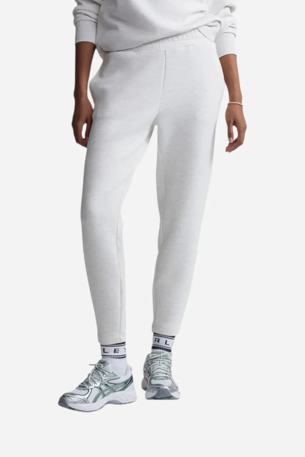 Varley Slim Pant 25 In Ivory Marl 1