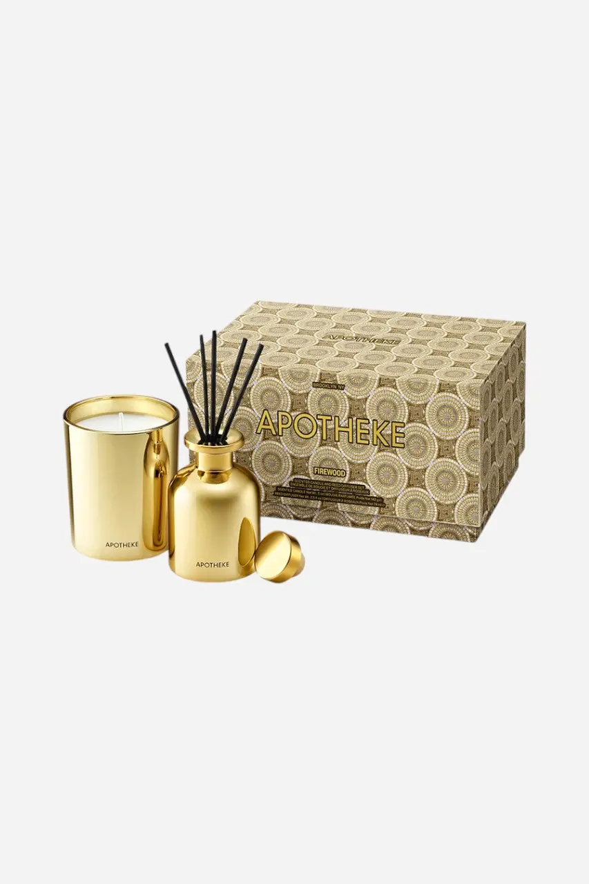 Apotheke Firewood Candle And Diffuser Duo 1