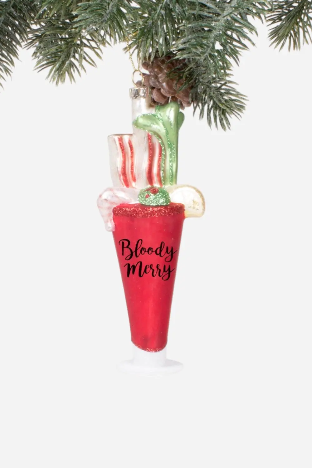 Bloody "Merry" Ornament 1