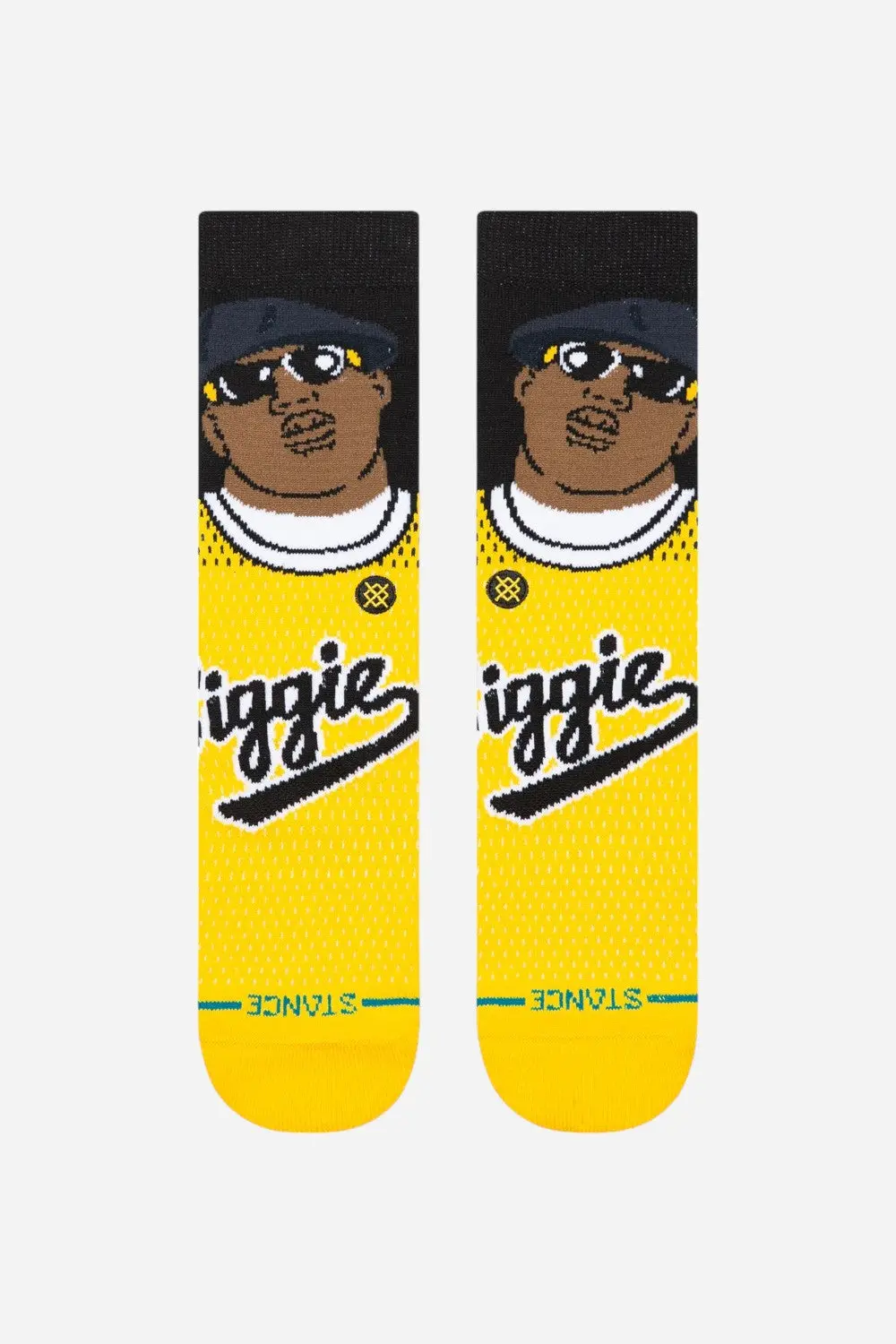 Stance X Notorious B.I.G. Juicy Crew Socks In Yellow 2
