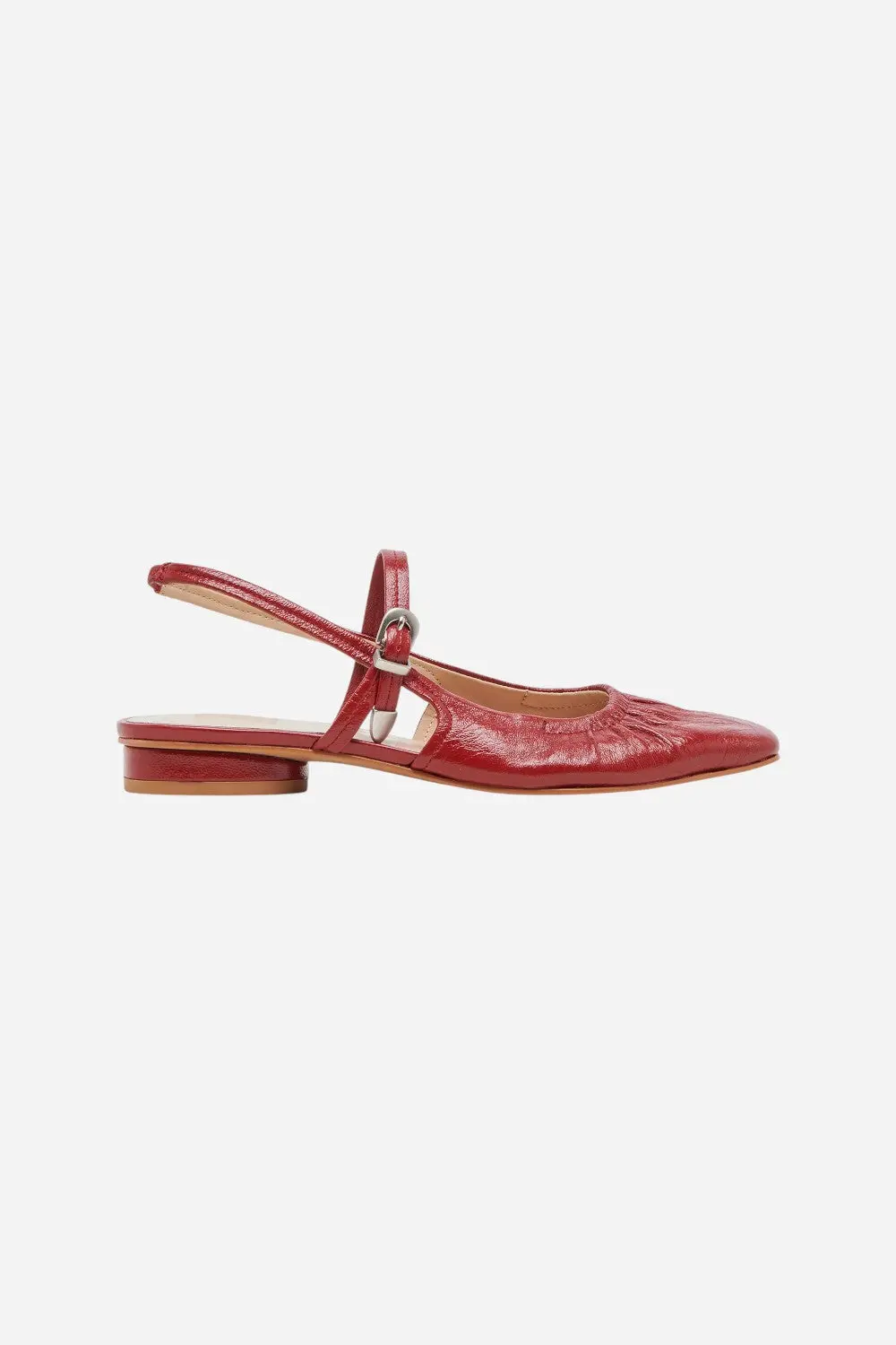 Dolce Vita Rianne Flats In Red Crinkle Patent 1