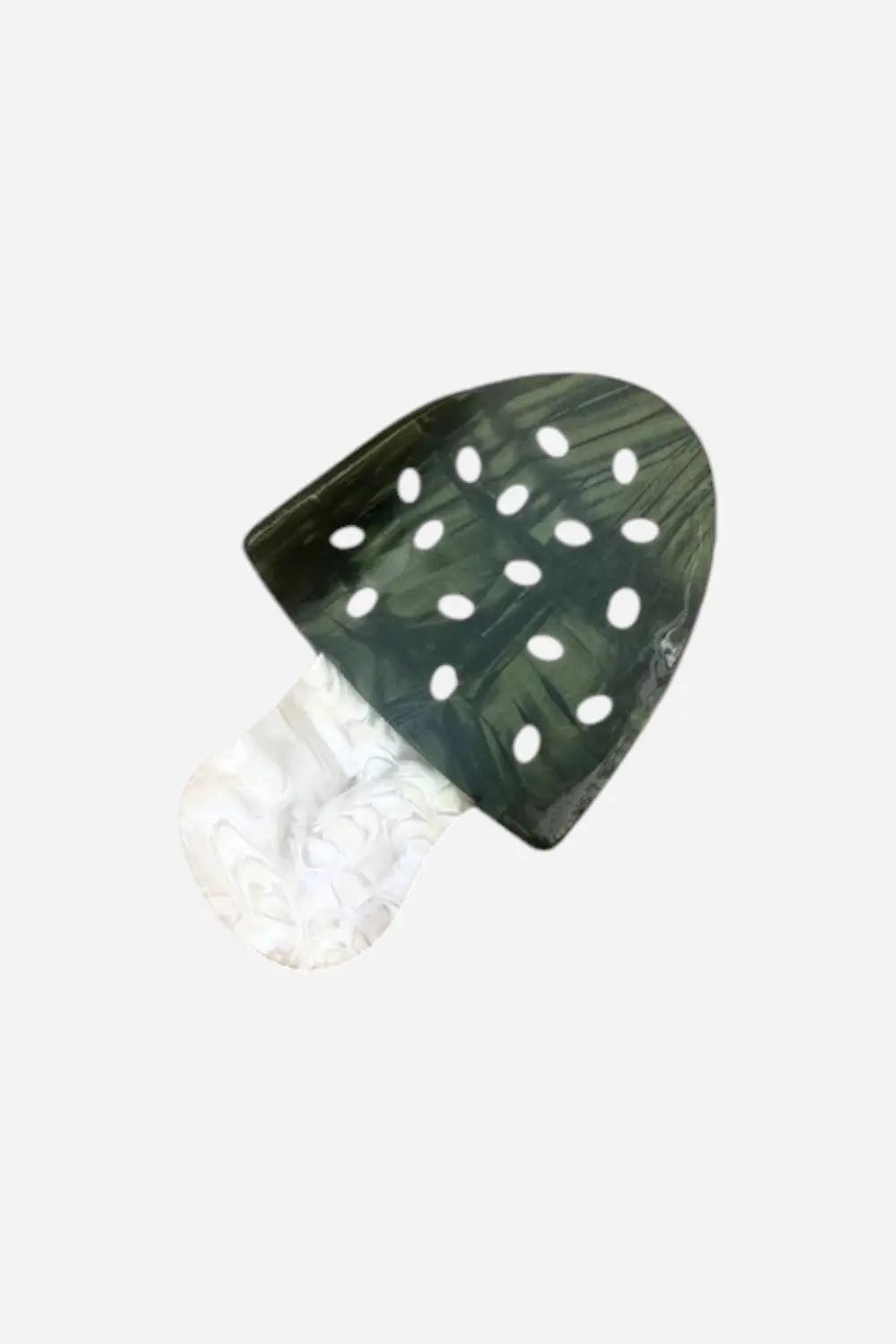 Solar Eclipse Green Toadstool Mushroom Claw Clip 1