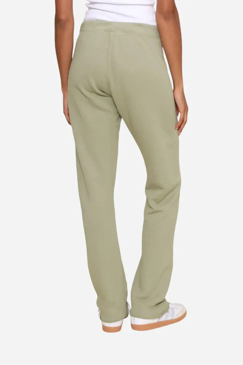 Perfect White Tee Collins Straight Leg Sweatpants In Oil Green 3