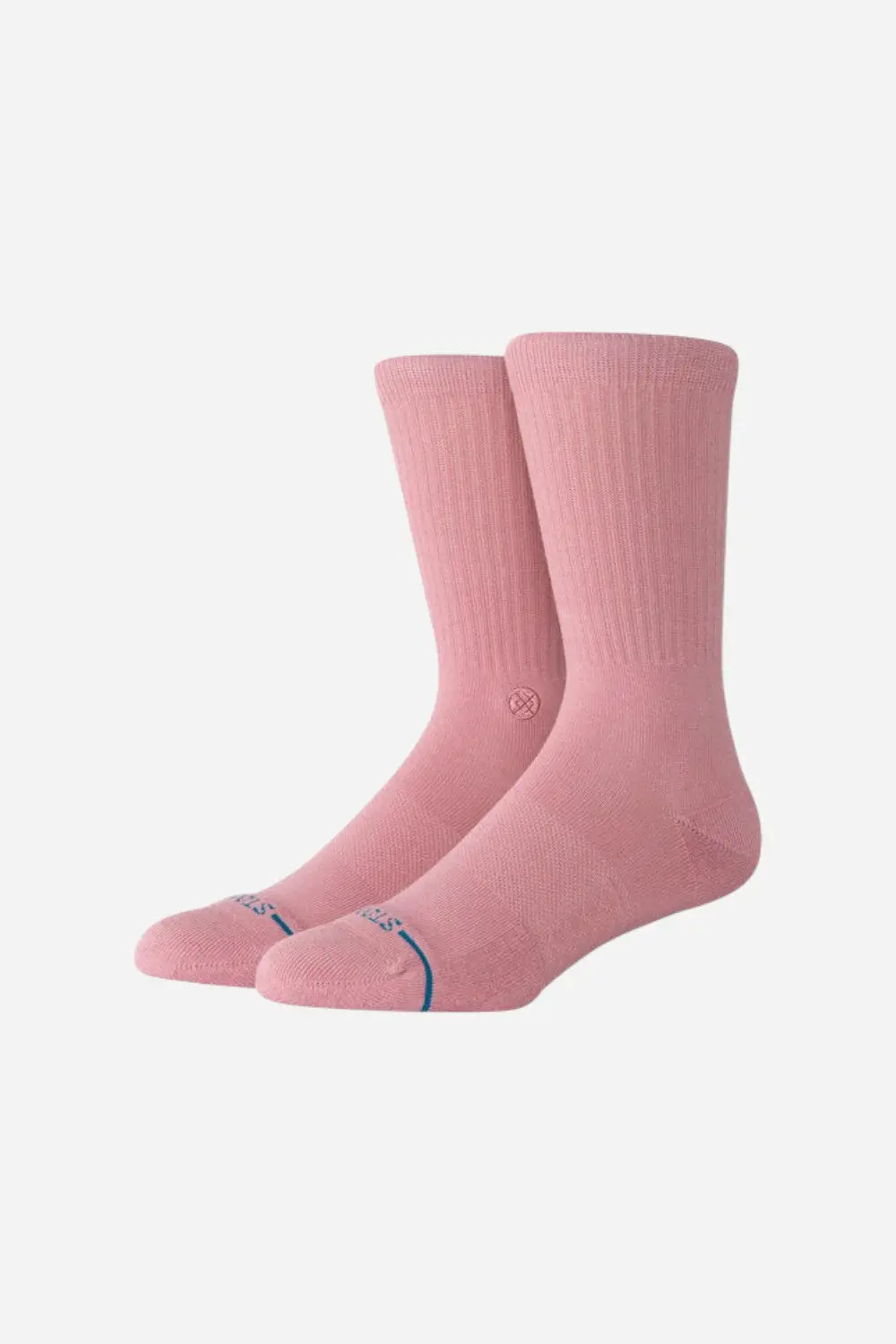 Stance Icon Crew Socks In Dusty Rose 1