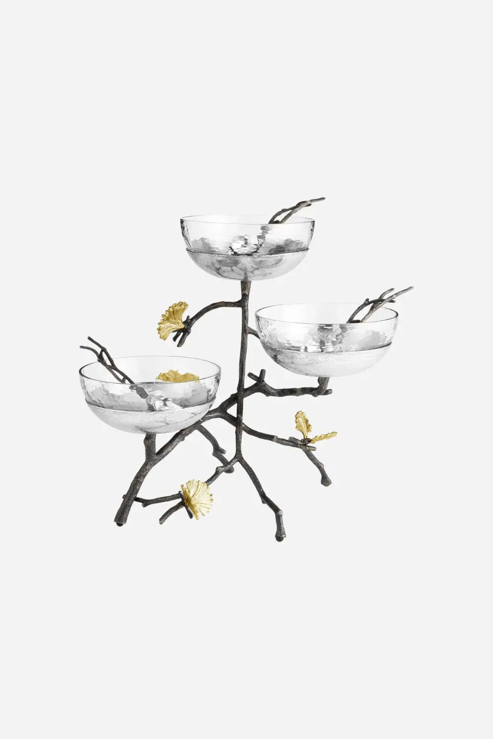 Michael Aram Butterfly Ginkgo Triple Bowl Set With Spoons 1