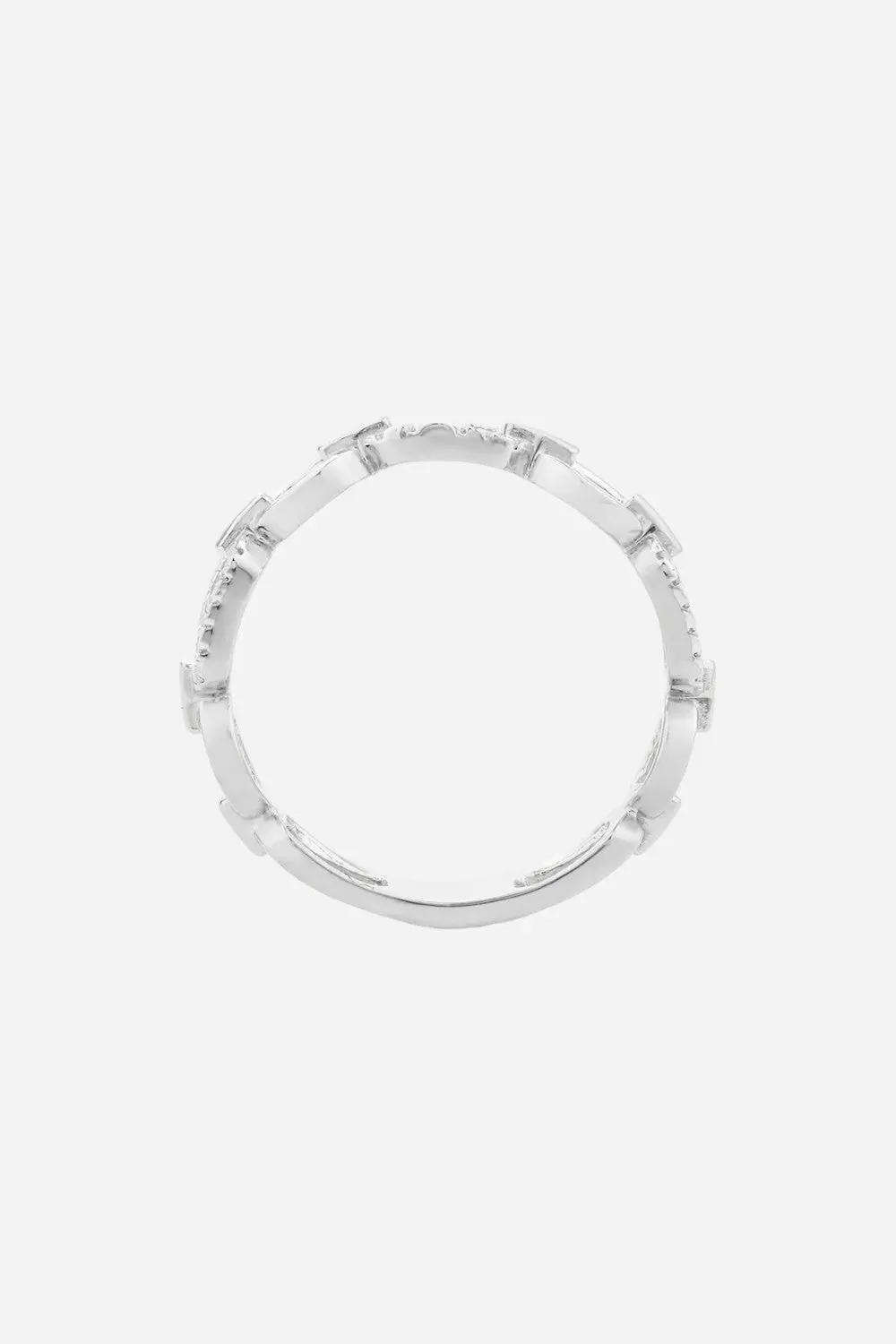 Ella Stein Linked Forever To You Stackable Ring In Silver Sterling - Size 8 2
