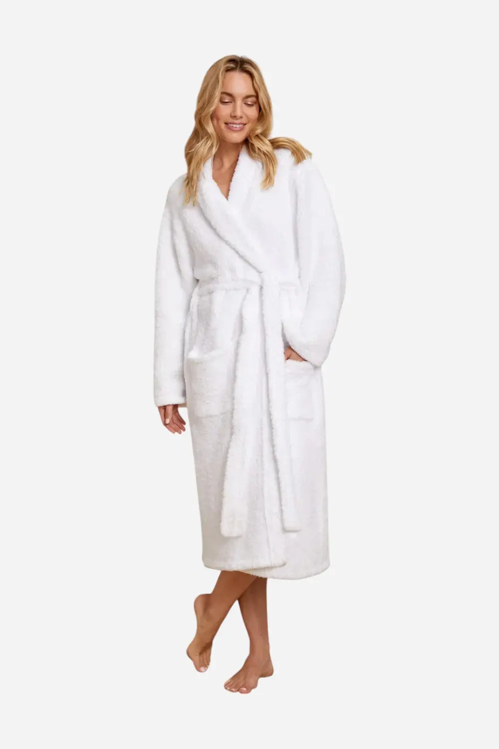 Barefoot Dreams Cozychic® Adult Robe In White 1
