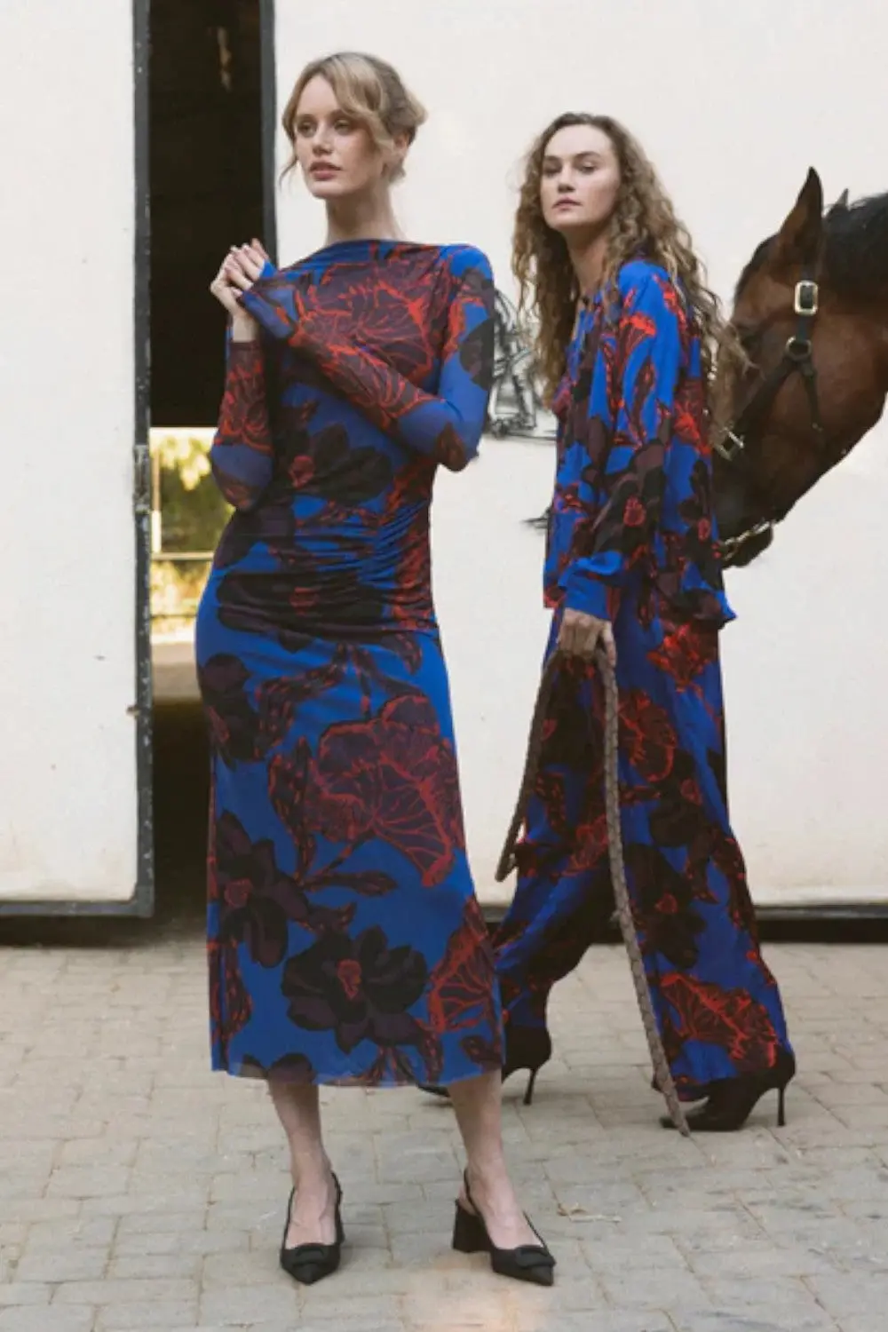 Cleobella Katya Ankle Dress In La Rouge 4