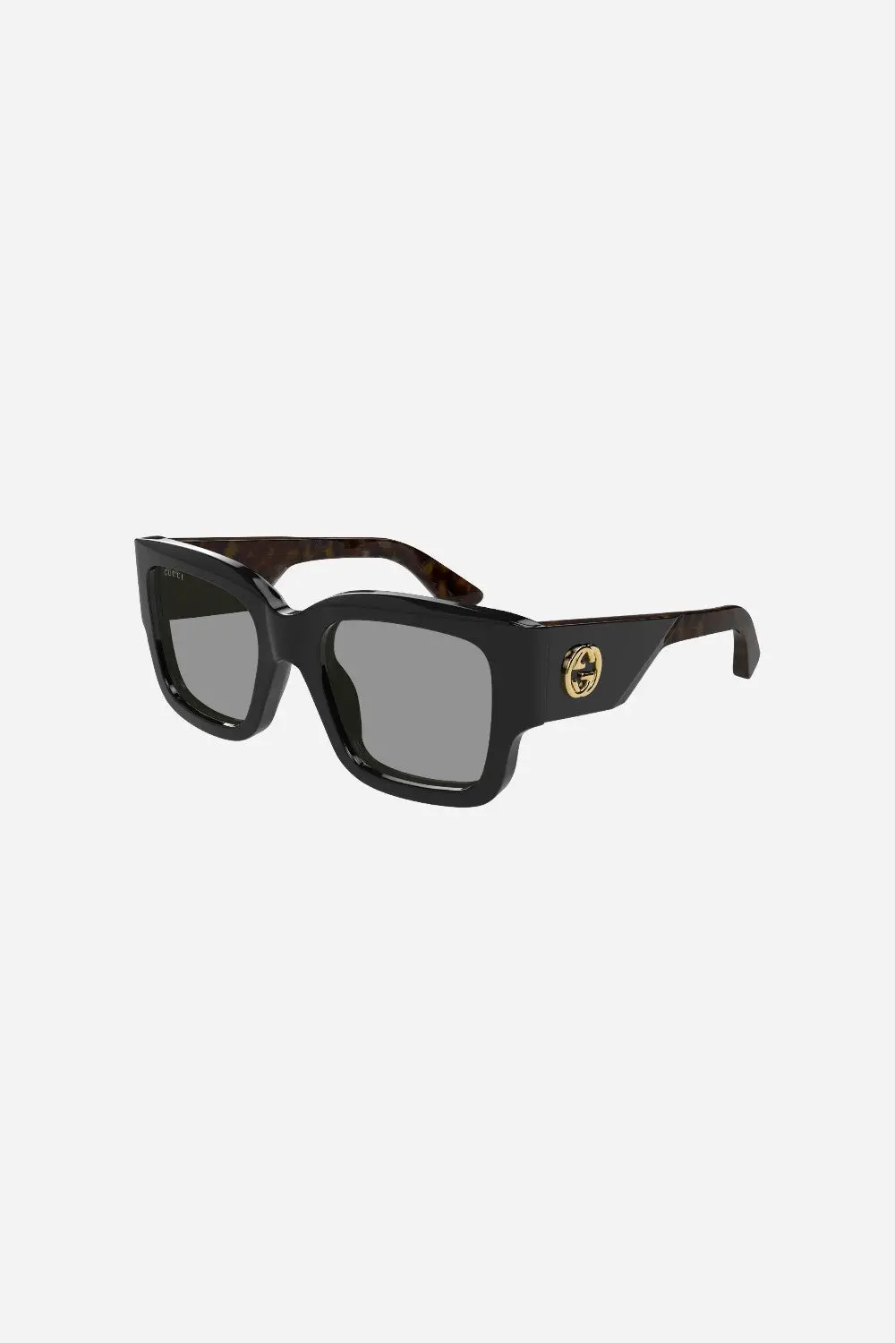 Gucci Havana/Black Square Sunglasses - Gg1663s-001 52 1