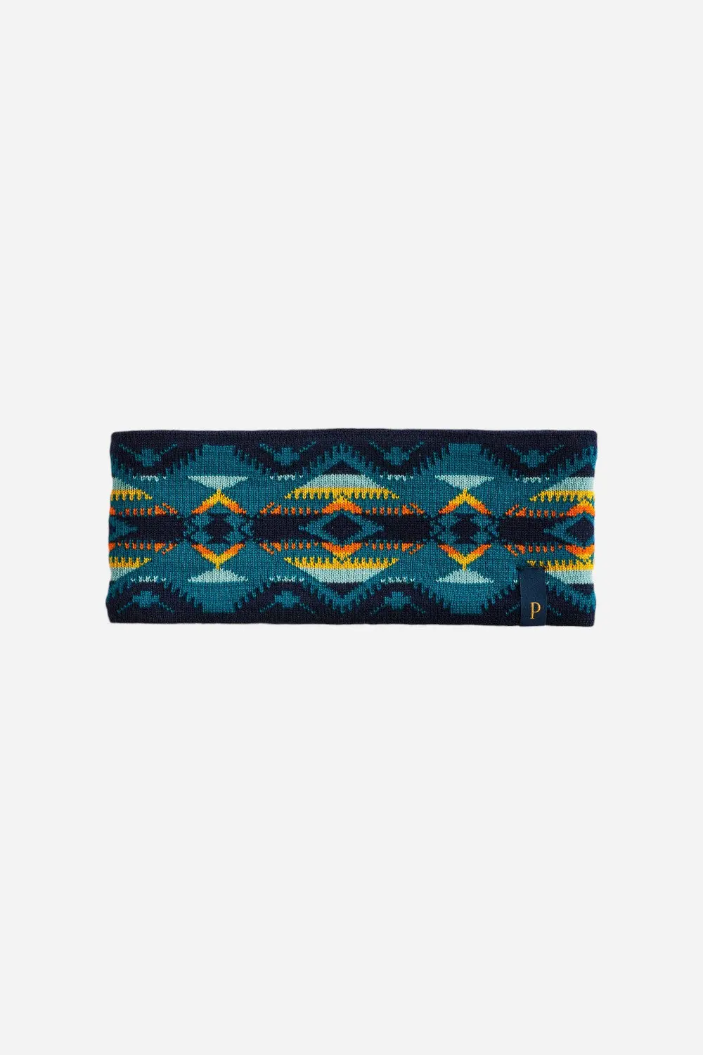 Pendleton Nehalem Fleece-Lined Merino Headband In Aqua 1