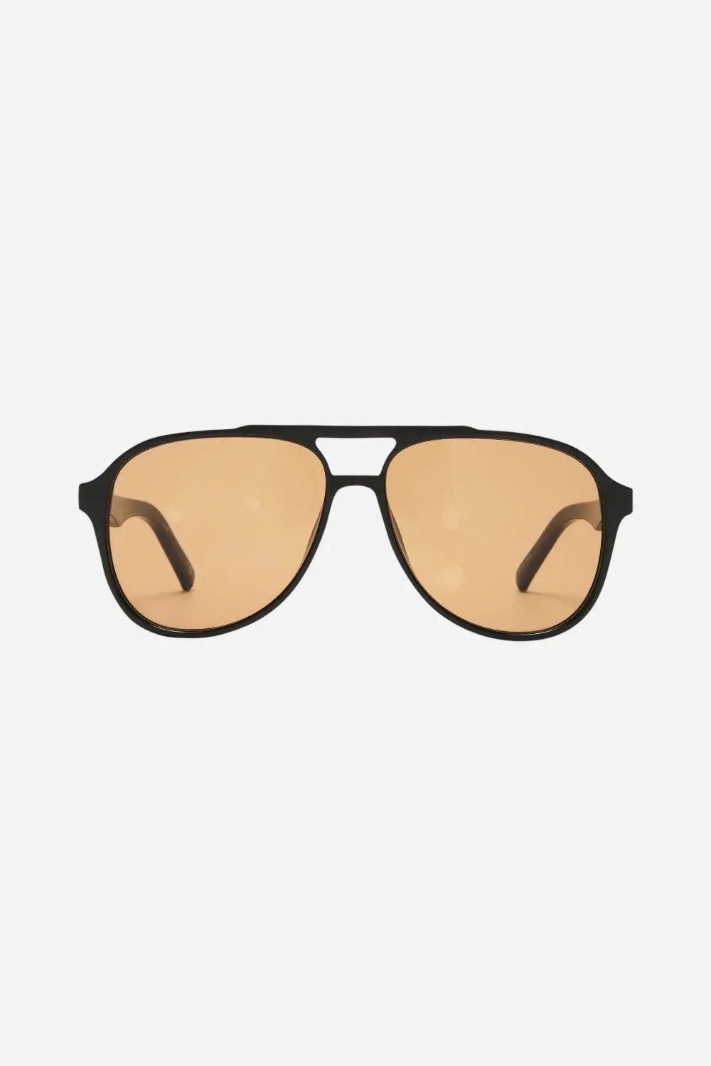 Le Specs Tragic Magic Aviator In Black With Tan Tint 1