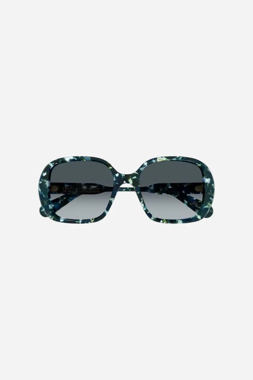 Chloe Green Multi Sunglasses (Ch0222s-004 55) 2