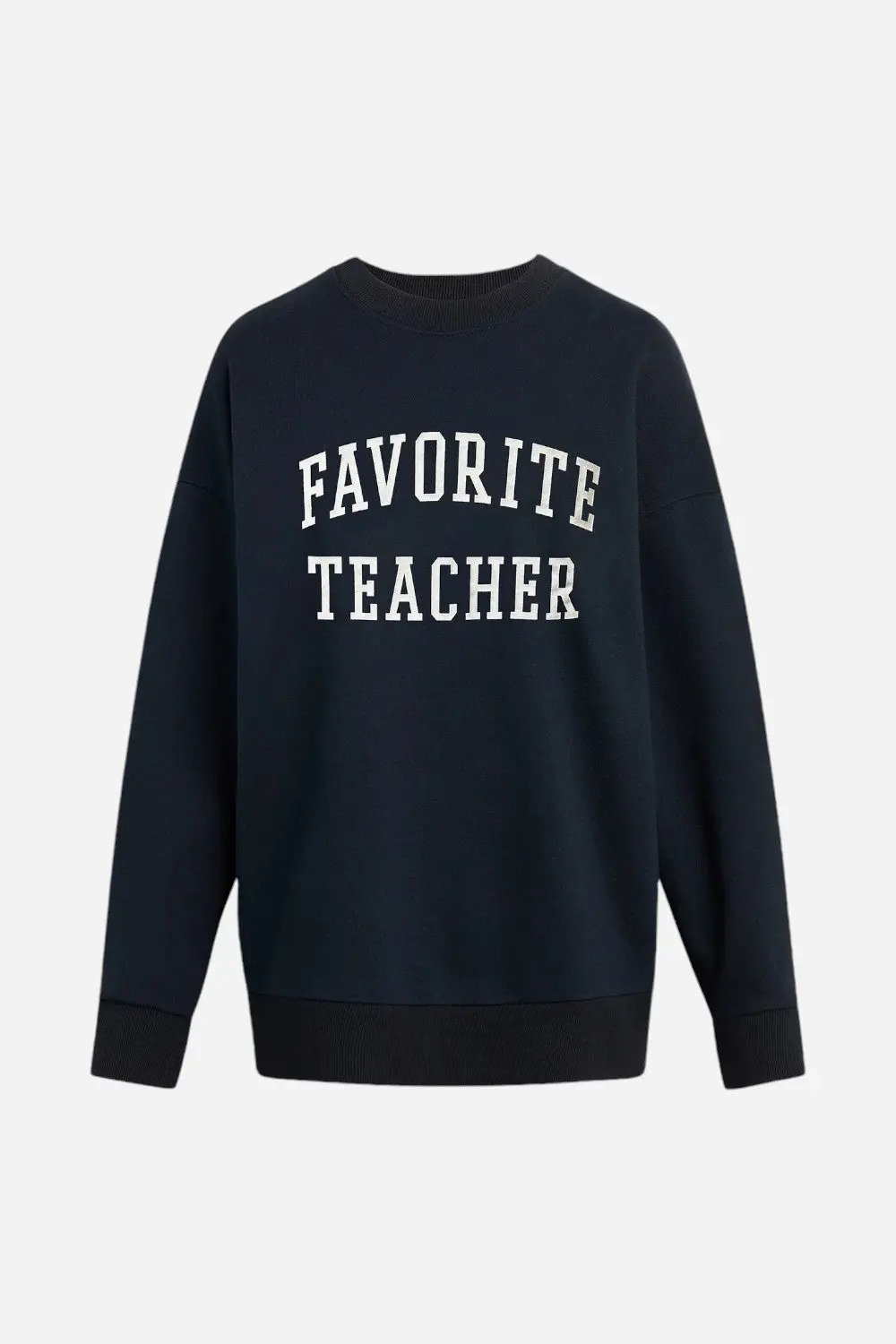 Favorite Daughter Favorite Teacher Sweatshirt Navy 1