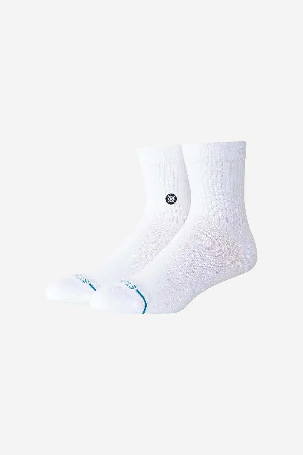 Stance Icon Quarter Socks In White 1