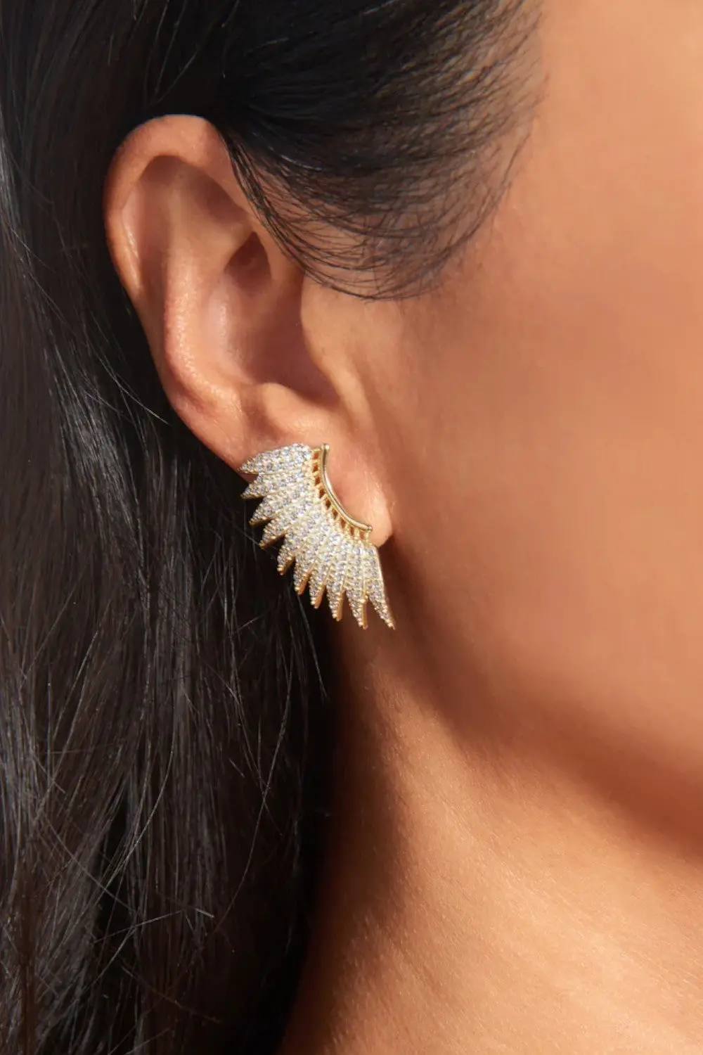 Nickho Rey Kelsea Earrings In Silver With Clear Stones 2