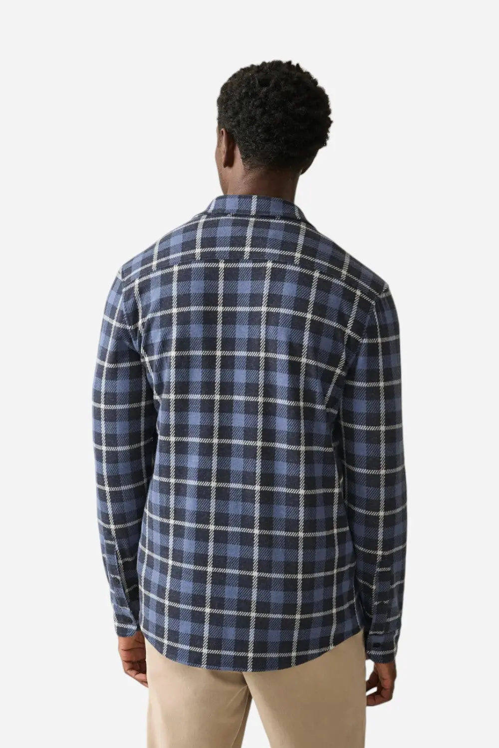 Faherty Legend Sweater Shirt Blue Winds Plaid 3