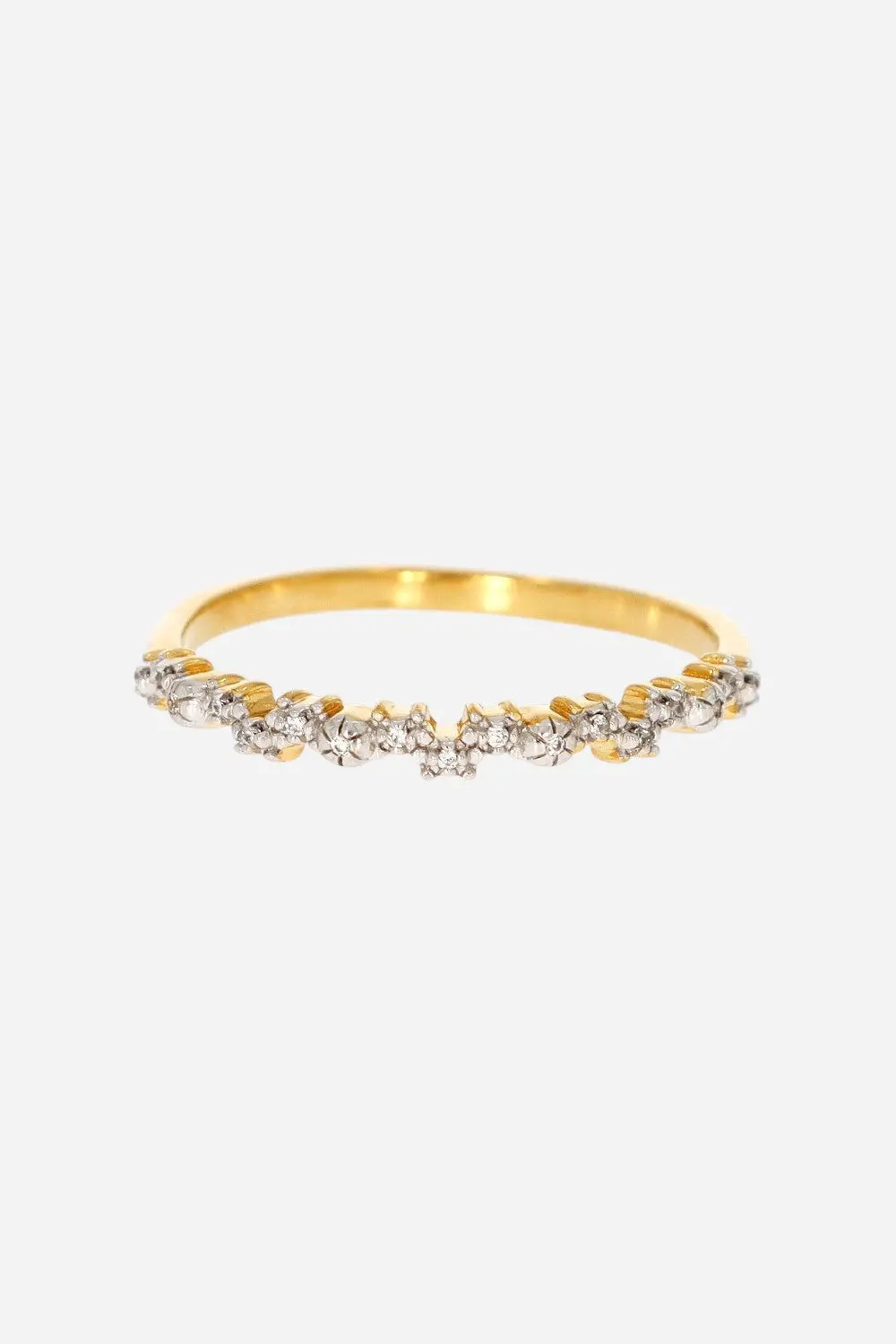 Ella Stein Shine Bright Stackable Ring In Gold Size 5 1